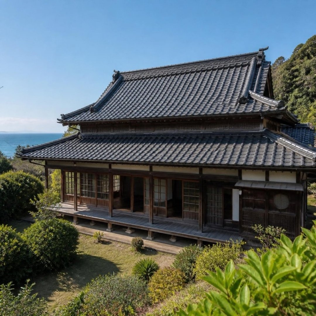 海辺の古民家(AIイメージ)